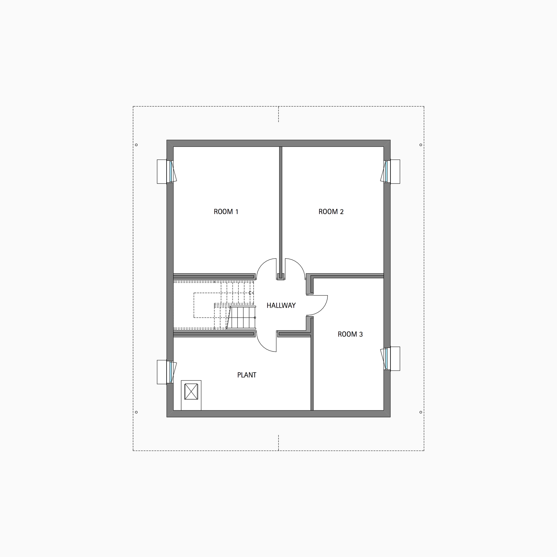 HUF house floor plan basement MODUM 8:10 HUF house floor plan basement MODUM 8:10