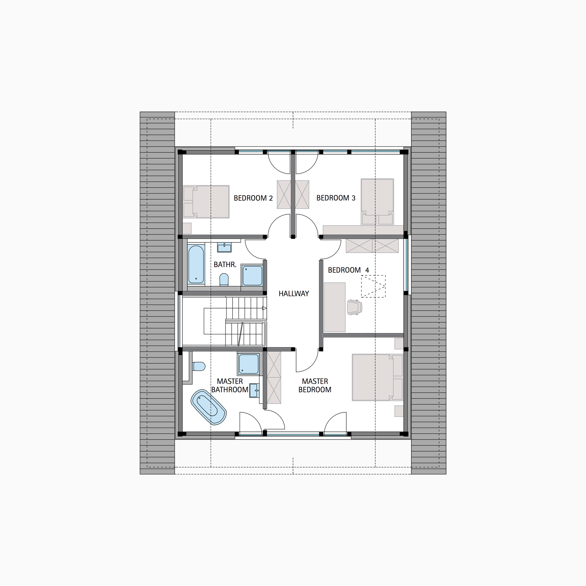 HUF house floor plan first floor MODUM 8:10 HUF house floor plan first floor MODUM 8:10