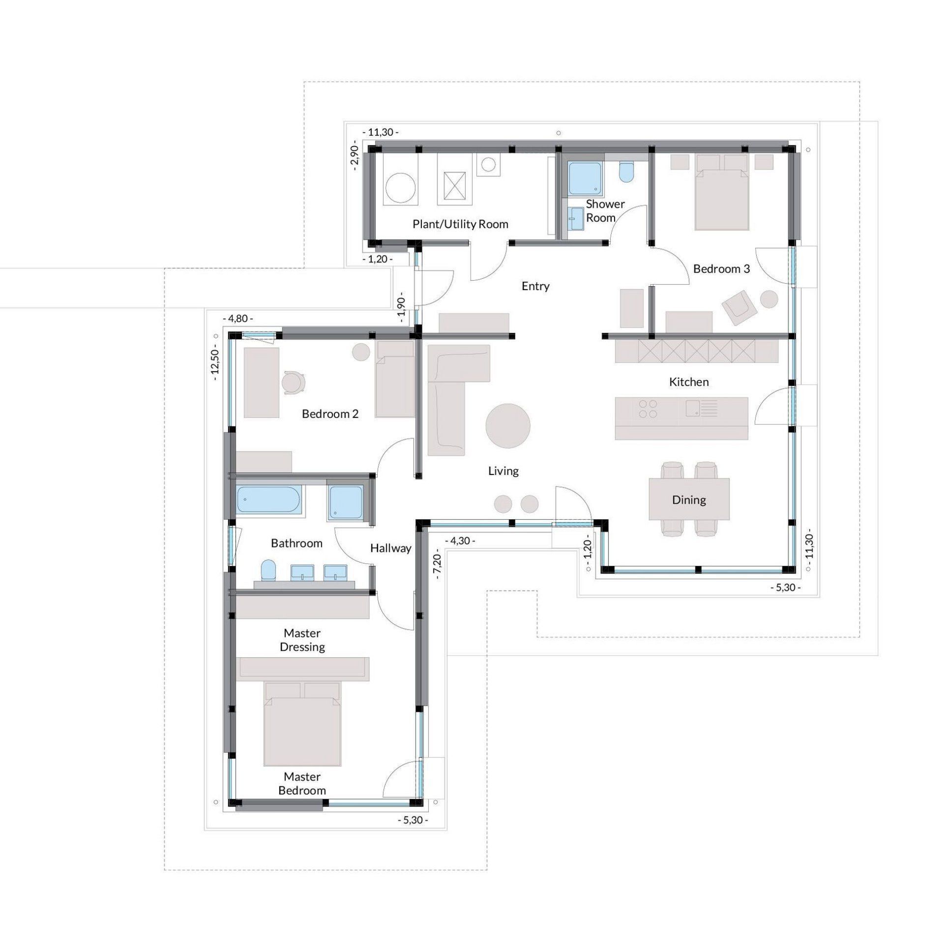 29+ how to arrange furniture in an open floor plan Modum bungalow sample 7